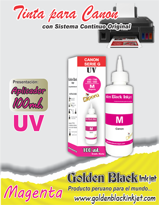 Tinta UV, Frasco 100ml.